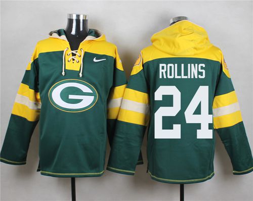 Nike Packers #24 Quinten Rollins Green Player Pullover NFL Hoodie - Click Image to Close